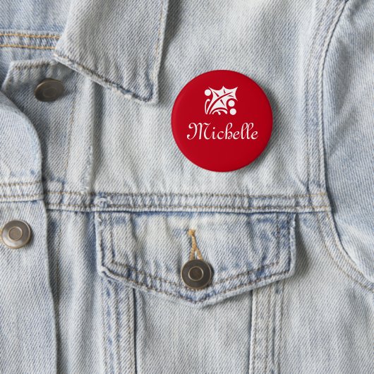 De markeringsknopen van de naam voor collectieve k ronde button 5,7 cm (In situ)
