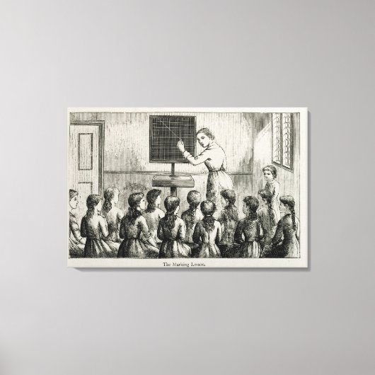 'De markeringsles', illustratie uit 'Een handleidi Canvas Afdruk (Voorkant)