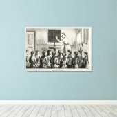 'De markeringsles', illustratie uit 'Een handleidi Canvas Afdruk (Insitu (Houten vloer))