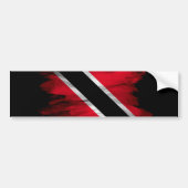 De markerpenseelstreek van Trinidad en Tobago Bumpersticker (Voorkant)