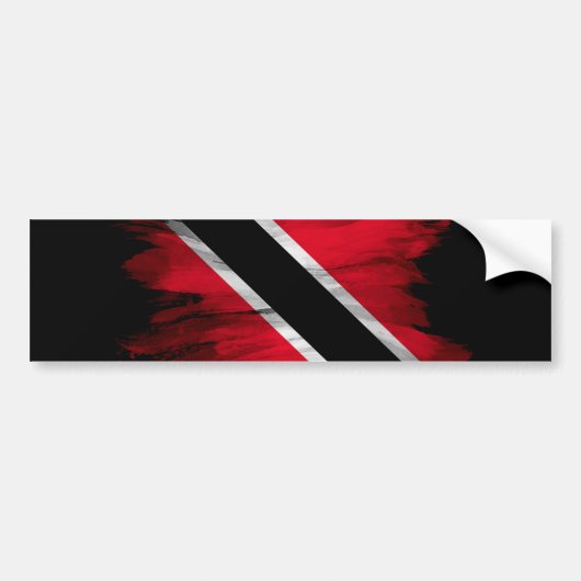 De markerpenseelstreek van Trinidad en Tobago Bumpersticker (Voorkant)