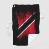 De markerpenseelstreek van Trinidad en Tobago Golfhanddoek (Insitu)