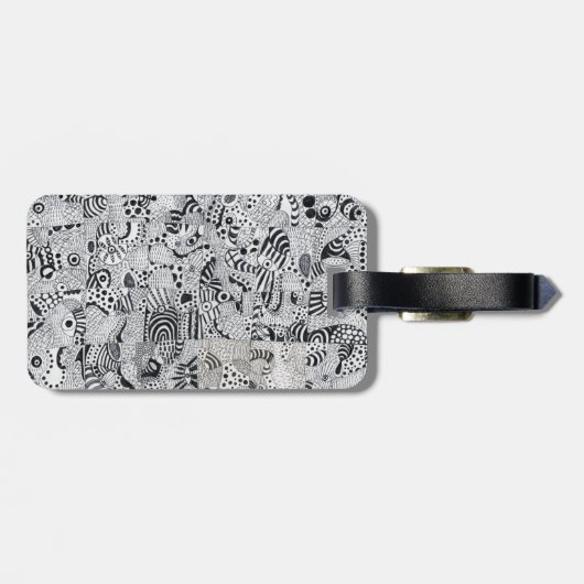 De markt bagagelabel (Achterkant horizontaal)