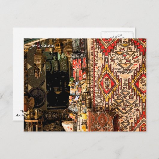 De markt briefkaart (Voorkant / Achterkant)