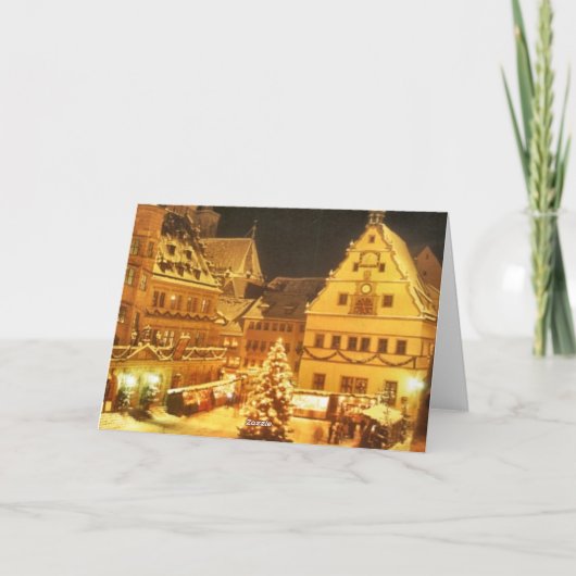 De Markt Duitsland van Kerstmis Feestdagen Kaart (Achterkant)