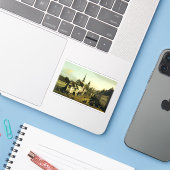 De Markt in Pirna door Bernardo Bellotto Sticker (Laptop met iPhone)