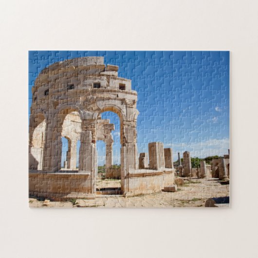 De markt, Leptis Magna, Al Khums District Legpuzzel (Horizontaal)