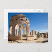 De markt, Leptis Magna, district Al Khums Briefkaart (Voorkant / Achterkant)