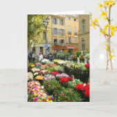 De Markt van de bloem in Aix-en-Provence, Kaart (Gele Bloem)