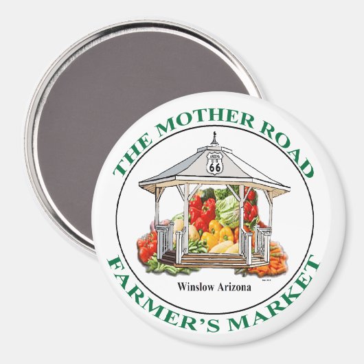 DE MARKT VAN DE MOEDERLANDBOUWER MAGNEET (Voorkant / Achterkant)