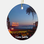 De Markt van de Plaats van snoeken Keramisch Ornament (Links)