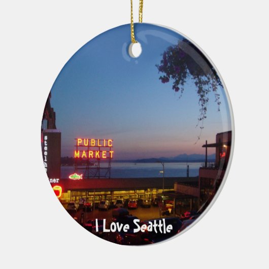 De Markt van de Plaats van snoeken Keramisch Ornament (Links)