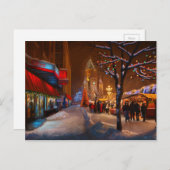 De Markt van Kerstmis van Timisoara Feestdagenkaart (Voorkant / Achterkant)