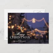 De marktlichten van Kerstmis Feestdagenkaart (Voorkant / Achterkant)