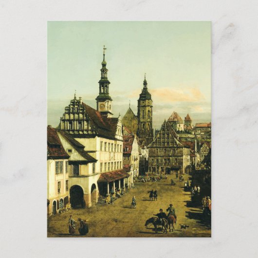 De marktplaats in Pirna - Bernardo Bellotto Briefkaart (Voorkant)
