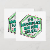 De marktplaats is wreed geweest save the date (Voorkant / Achterkant)
