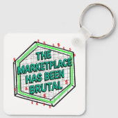 De marktplaats is wreed geweest sleutelhanger (Achterkant)