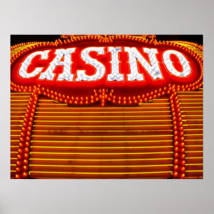 De Markttent van het casino in Stad Carson Poster