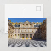 De marmer binnenplaats van het Paleis Versailles,  Briefkaart (Voorkant / Achterkant)