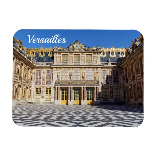 De marmer binnenplaats van het Paleis Versailles,  Magneet (Horizontaal)