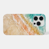 De marmer met goudadering geïnspireerd door het st iPhone hoesje (Achterkant horizontaal)