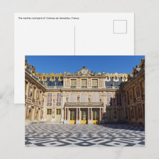 De marmeren binnenplaats van het Paleis van Versai Briefkaart