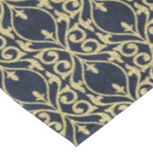 De Marokkaanse Druk bloeit marineblauw goud Tafelkleed (Gekanteld)