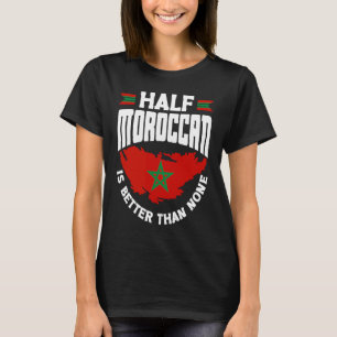 De Marokkaanse vlag half Marokko is beter dan T-shirt