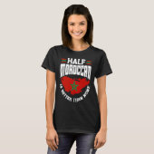 De Marokkaanse vlag half Marokko is beter dan T-shirt (Voorkant volledig)