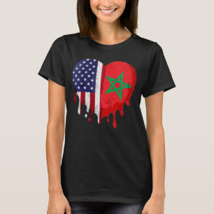 De Marokkaanse vlag hoort de Amerikaanse Marokkaan T-shirt