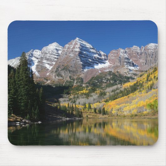De Maroon Bells in de herfst... Muismat (Voorkant)