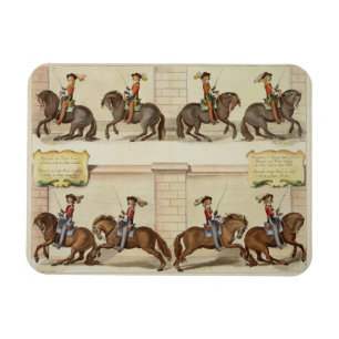De marquis van Newcastle on Horseback Demonstratin Magneet