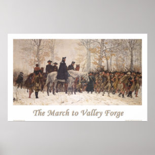 De mars naar Valley Forge Poster