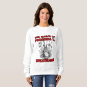 "De mars van de vooruitgang is onverbiddelijk" Trui (Voorkant volledig)