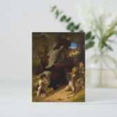 De mars van Silenus door William Holbrook Beard Feestdagenkaart (Staand voorkant)