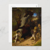 De mars van Silenus door William Holbrook Beard Feestdagenkaart (Voorkant / Achterkant)