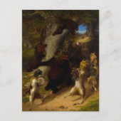 De mars van Silenus door William Holbrook Beard Feestdagenkaart (Voorkant)