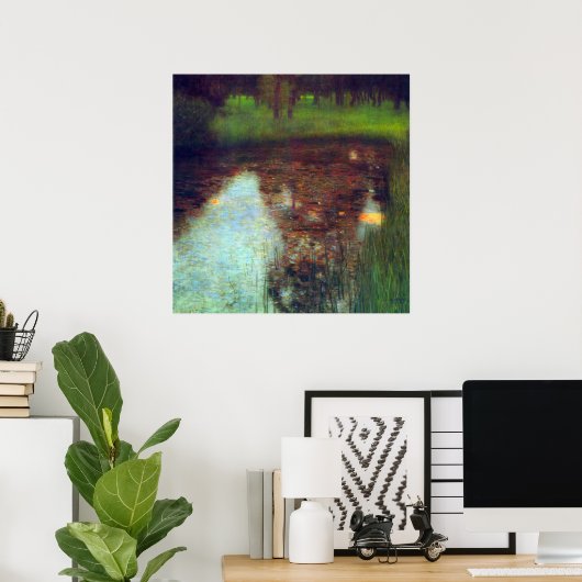 De Marsh van Gustav Klimt Poster (Thuiskantoor)