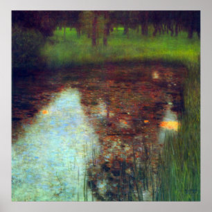 De Marsh van Gustav Klimt Poster