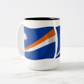 De Marshall-eilanden vlag mok (Voorkant links)
