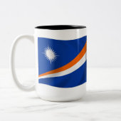 De Marshall-eilanden vlag mok (Links)