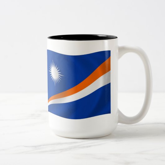 De Marshall-eilanden vlag mok (Rechts)