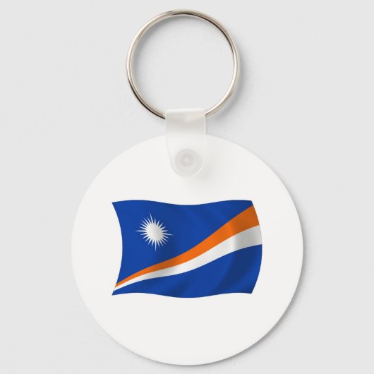 De Marshalleilanden Vlag Sleutelhanger (Voorkant)