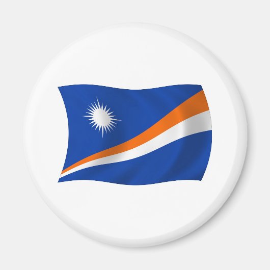 De Marshalleilanden Vlagmagneet Magneet (Voorkant)