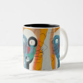 De marsmannetje tweekleurige koffiemok (Voorkant rechts)