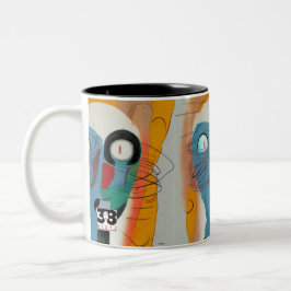 De marsmannetje tweekleurige koffiemok