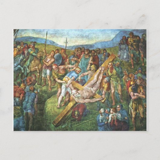 De martelaarschap van St. Peter Briefkaart (Voorkant)