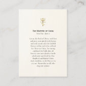 De martelaren van de Chinese Orthodoxe Kaart Plaatskaartje (Achterkant)