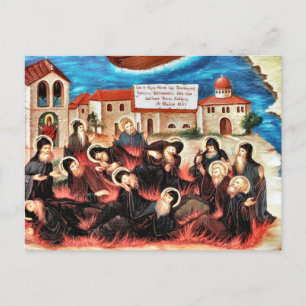 De martelaren van Kantara Orthodox Christelijk Ico Briefkaart