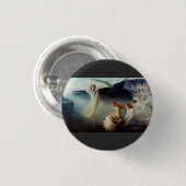 De marteldood van de Heilige Christina Ronde Button 3,2 Cm (Voorkant /achterkant)